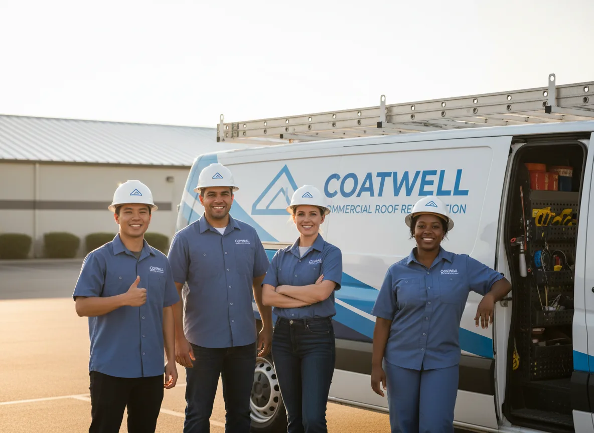 Commercial roof coating company in Arkansaw, WI